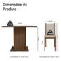 Imagem de Conjunto Sala de Jantar Madesa Talita Mesa Tampo de Madeira com 4 Cadeiras