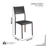Imagem de Conjunto Sala de Jantar Mesa 120x90cm Base Pérola Tampo Mdf Laca com Vidro Florença