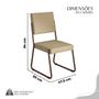 Imagem de Conjunto Sala de Jantar Mesa 120x90cm Base Pérola Tampo Mdf Laca com Vidro Napoli
