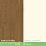 Imagem de Conjunto Sala De Jantar Mesa 160 Cm Tampo Mdf 6 Cadeiras Nature Com Off White E Marrom Expresso