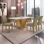 Imagem de Conjunto Sala de Jantar Mesa 160x80cm Tampo MDF com 6 Cadeiras Espanha Yescasa