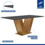 Imagem de Conjunto Sala de Jantar Mesa 160x80cm Tampo MDF com 6 Cadeiras Espanha Yescasa