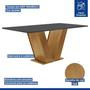 Imagem de Conjunto Sala de Jantar Mesa 160x80cm Tampo MDF com 6 Cadeiras Espanha Yescasa