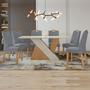 Imagem de Conjunto Sala de Jantar Mesa 170x90cm Tampo MDF com 6 Cadeiras Vênus