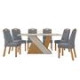 Imagem de Conjunto Sala de Jantar Mesa 170x90cm Tampo MDF com 6 Cadeiras Vênus