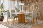 Imagem de Conjunto Sala de Jantar Mesa Anitta 160X90 com 6 Cadeiras Mariah Ype/Off White/Veludo Nude - NC