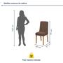 Imagem de Conjunto Sala de Jantar Mesa Apogeu 120cm Tampo Mdf com Vidro e 4 Cadeiras Luar