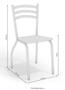 Imagem de Conjunto Sala de Jantar Mesa com 4 Cadeiras Estofadas Cromado 885 Kappesberg Crome
