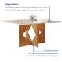Conjunto Sala de Jantar Mesa Dakota Plus 120x80cm Tampo Vidro com 4 Cadeiras Laura Yescasa Imagem de Conjunto Sala de Jantar Mesa Dakota Plus 120x80cm Tampo Vidro com 4 Cadeiras Laura Yescasa