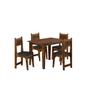 Imagem de Conjunto Sala de Jantar Mesa e 4 Cadeiras Nicoli Soneto Móveis