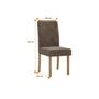 Imagem de Conjunto Sala de Jantar Mesa Isis 160x90cm Tampo Vidro/MDF com 6 Cadeiras Elegance Sonetto