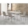 Imagem de Conjunto Sala de Jantar Mesa Iza New Tampo MDF/Vidro 6 Cadeiras Natani New