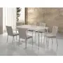 Conjunto Sala de Jantar Mesa Iza New Tampo MDF/Vidro 6 Cadeiras Natani New Yescasa Imagem de Conjunto Sala de Jantar Mesa Iza New Tampo MDF/Vidro 6 Cadeiras Natani New Yescasa