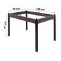 Imagem de Conjunto Sala de Jantar Mesa Jade 120x75cm Tampo Vidro com 4 Cadeiras Ciplafe