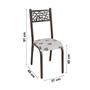 Imagem de Conjunto Sala de Jantar Mesa Jade 140x80cm Tampo Vidro com 6 Cadeiras
