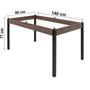 Imagem de Conjunto Sala de Jantar Mesa Jade 140x80cm Tampo Vidro com 6 Cadeiras