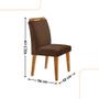 Imagem de Conjunto Sala de Jantar Mesa Liz 120cm com Vidro Canto Copo e 4 Cadeiras Athenas Moderna
