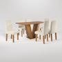 Imagem de Conjunto Sala de Jantar Mesa Medelin com 6 Cadeiras Venus Viero