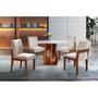 Imagem de Conjunto Sala de Jantar Mesa Nuance 110cm Redonda com 4 Cadeiras Monaco Yescasa