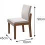 Imagem de Conjunto Sala de Jantar Mesa Nuance 135cm Redonda Tampo Vidro/MDP com 6 Cadeiras Mônaco Yescasa