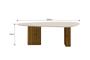 Imagem de Conjunto Sala de Jantar Mesa Orgânica Com Vidro 200cm com 6 Cadeiras Pé MDF Isis