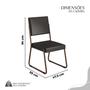 Imagem de Conjunto Sala de Jantar Mesa Redonda 100cm Base Omega Tampo Mdf Laca com Vidro Napoli