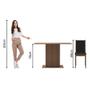 Conjunto Sala de Jantar Mesa Tampo de Madeira 4 Cadeiras Talita Madesa Imagem de Conjunto Sala de Jantar Mesa Tampo de Madeira 4 Cadeiras Talita Madesa