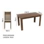 Conjunto Sala de Jantar Mesa Tampo de Madeira com 4 Cadeiras Havana Madesa Imagem de Conjunto Sala de Jantar Mesa Tampo de Madeira com 4 Cadeiras Havana Madesa