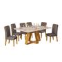 Imagem de Conjunto Sala de Jantar Mesa Tampo MDF 1,70 com 6 Cadeiras Kiara