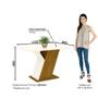 Imagem de Conjunto Sala de Jantar Tampo MDF Com Vidro 120 Cm com 4 Cadeiras Zuri  Casa 812