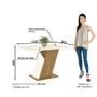 Imagem de Conjunto Sala de Jantar Tampo MDF com Vidro Canto Arredondado 120 Cm 4 Cadeiras Juanita Casa 812