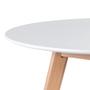 Imagem de Conjunto Sala Jantar Mesa Leda 80cm e 04 Cadeiras Eiffel Eames Elegante Cor Branco