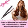 Imagem de Conjunto Secador de cabelos e Prancha Alisadora Tourmaline ìon Black Rose Mondial 220V