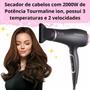 Imagem de Conjunto Secador de cabelos e Prancha Alisadora Tourmaline ìon Black Rose Mondial 220V