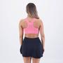Imagem de Conjunto Selene Top Sem Costura + Shorts Saia Rosa e Preto