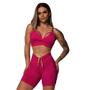 Imagem de Conjunto Short Legging Empina Bumbum Cherry + Top Moving