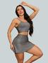 Imagem de Conjunto Short Saia Academia Saia Beach Tennis Com Short Interno Donna Martins