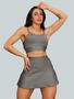 Imagem de Conjunto Short Saia Academia Saia Beach Tennis Com Short Interno Donna Martins
