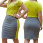 Imagem de Conjunto Short Saia + Blusa Dryfit Poliamida Moda Fitness Evangélica Uv50+ Academia Até G2