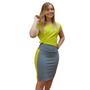 Imagem de Conjunto Short Saia + Blusa Dryfit Poliamida Moda Fitness Evangélica Uv50+ Academia Até G2