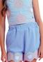 Imagem de Conjunto Shorts Azul Bordado Infantil Petit Cherie