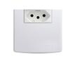 Imagem de Conjunto Siena 4X2 Branco Com Placa (1Tomada 10A) 6081