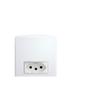 Imagem de Conjunto Siena 4X2 Branco Com Placa (1Tomada 10A) 6081