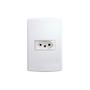 Imagem de Conjunto Siena 4X2 Branco Com Placa (1Tomada 10A) 6081