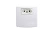 Imagem de Conjunto Siena 4X2 Branco Com Placa (1Tomada 10A) 6081