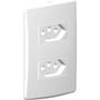 Imagem de Conjunto Siena 4X2 Branco Com Placa (2Tomadas 10A-V) 6083