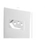 Imagem de Conjunto Siena 4X2 Branco Com Placa (2Tomadas 10A-V) 6083