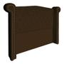 Imagem de Conjunto Sienna Cabeceira e Recamier Casal 140 Cm Suede Marrom - LM DECOR