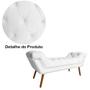 Imagem de Conjunto Sienna Cabeceira e Recamier King 195 Cm Corano Branco - DL DECOR