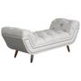 Imagem de Conjunto Sienna Cabeceira e Recamier King 195 Cm Linho Bege - DL DECOR